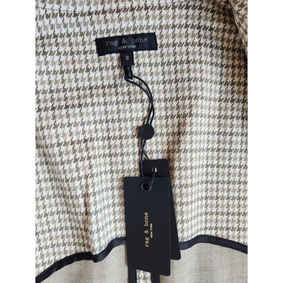 NWT rag & bone Slade Italian Plaid Blazer Size 8 Grey Multi #3E505 - Picture 11 of 13